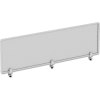 Alera® Polycarbonate Silver Desktop Partition Privacy Panel, 65"W