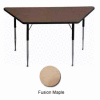 Activity Table - Trapezoid - 30" X 30" X 60", Standard Adj. Height, Fusion Maple