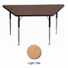 ADA Activity Table - Trapezoid - 30" X 30" X 60", Adj. Height, Light Oak