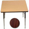 ADA Activity Table - Square - 36" X 36", Adj. Height, Walnut