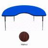 Activity Table - Kidney - 48" x 72", Juvenile Adj. Height, Walnut