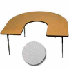 ADA Activity Table - Horseshoe - 60" x 66", Adj. Height, Gray Nebula