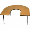 ADA Activity Table - Horseshoe - 60" x 66", Adj. Height, Light Oak