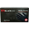 Ammex® BX3D Industrial Grade Nitrile Gloves, Powder-Free, Black, 2XL, 200/Box