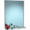ASI® Stainless Steel Channel Frame Mirror with Shelf - 24"Wx36"H - 0625-2436