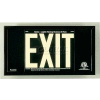 Black Aluminum Exit Sign Inside Black Aluminum Frame