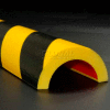 Wide Pipe Bumper Guard, Type R2, 39-3/8"L x 2-7/8"W x 1-1/2"H, Yellow/Black