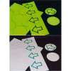 Photoluminescent Anti-Skid Dots With Green Arrow, 12 Dots Per Sheet