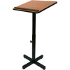 Xpediter Adjustable Podium / Lectern Stand - Walnut