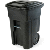 Toter Heavy Duty Two-Wheel Trash Cart, 48 Gallon, Blackstone - ANA48-56599
