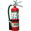 Potter-Roemer Fire Extinguisher, 10 lb, ABC Dry Chemical, Red, 5x20