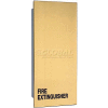 Dana Extinguisher Cabinet, Solid Flush Panel, Stainless Steel, 9"L x 24"H x 5-3/4"W