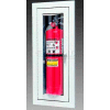 Loma Extinguisher Cabinet, Full Bubble W/Catch, Recessed, Steel, 9"L x 24"H x 4"D