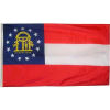 3X5 Ft. 100% Nylon Georgia State Flag