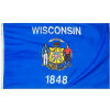 4X6 Ft. 100% Nylon Wisconsin State Flag