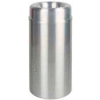 Rubbermaid® AOT15SA Crowne Open Top 15 Gallon Trash Can w/Plastic Liner - Satin Aluminum