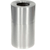 Rubbermaid AOT35SA Atrium® Aluminum Container, Open Top 21 Gal w/Plastic Liner - Satin Aluminum
