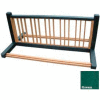 Polly Products 10 Position Bike Rack, Black/Green