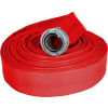 Armored Textiles N50H4RR50S JAFRIB Standard Nitrile Fire Hose, 4" X 50 Ft, 225 PSI, Red