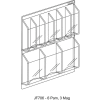 Clear-Vu Combination Pamphlet/Magazine Display - 30"W x 23"H