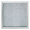 Aarco 1 Door Aluminum Framed Enclosed Bulletin Board - 36"W x 36"H