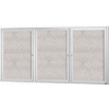 Aarco 3 Door Alum Framed Illum Enclosed Bulletin Board - 72"W x 36"H