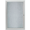 Aarco 1 Door Aluminum Framed Enclosed Bulletin Board - 36"W x 48"H