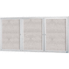 Aarco 3 Door Alum Framed Illum Enclosed Bulletin Board - 96"W x 48"H