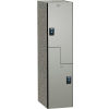 ASI Storage Traditional Z-Style 2 Door Phenolic Locker, 12&quot;Wx12&quot;Dx60&quot;H, Weathered Ash, Assembled