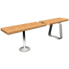 Global Industrial Gray Tube Pedestal For Plastic Locker Benches Each