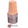 Arrow ASP-2, Pneumatic Exhaust Muffler, Sintered Bronze, 40 Micron, 1/4” NPT, 300 PSI - Pkg Qty 10
