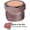 Arrow ASP1BV, Pneumatic Breather Vent, Sintered Bronze, 40 Micron, 1/8” NPT, 150 PSI - Pkg Qty 10