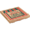 Corrugated Pizza Boxes, 10"Wx 10"Dx 1-3/4"H, Kraft, 50/Carton