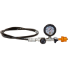 Air Systems International 5" Cylinder Fill Whip Assembly w/Pressure Gauge, 5000 PSI, HP-FW5-347