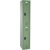 ASI Storage Traditional Plastic Locker 11-921218600 - Double Tier 12 x 18 x 30 1-Wide Charcoal