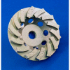 Edmar Abrasive Company 00863 Segmented Turbo Cup Grinding Wheel 4" x 5/8"-11 Diamond