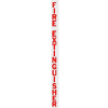 Vertical Die Cut FE Letters, Red