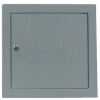 Multi Purpose Metal Access Panel, Key Lock, White, 8"W x 8"H