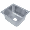 Advance Tabco® Under Mount Sink, One Compartment, 10L x 14W Bowl, 5" Overall Height, 20 Gauge