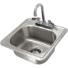 Advance Tabco® Drop In Sink, One Compartment 12-1/4L x 10-1/4W x 6D Bowl W/Rimmed Edge