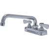 Lead Free Compliant 8" Swing Spout Deck Mounted Faucet, 4" O.C.