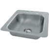 Advance Tabco® Smart Series Drop In Sink, One Compartment 14L x 10W x 10D Bowl, 18 Gauge