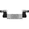 Aignep USA 3/2 Double Solenoid Valve, Ext Pilot G 1/4, 110V AC/5VA Coil, LED Connection