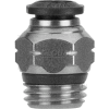 AIGNEP Straight Male 50000N-6-1/4, 6mm Tube x 1/4" Swift-Fit Universal Thread - Pkg Qty 5