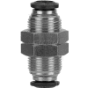 AIGNEP Bulkhead Union 50050N-6, 6mm Tube x 6mm Thread - Pkg Qty 5