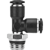 AIGNEP Swivel Run Tee, 55222-12-3/8, 12mm Tube x 3/8" Swift-Fit Univ. Thread, Composite Body - Pkg Qty 3