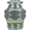 AIGNEP Straight Male Connector, 60020-10-1/4, 10mm Tube x 1/4" BSPP Thread, Stainless Steel