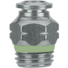 AIGNEP Straight Male Connector, 60020-4-1/4, 4mm Tube x 1/4" BSPP Thread, Stainless Steel