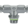 AIGNEP Swivel Branch Tee, 60210-53-04, 5/32" Tube x 1/4" Swift-Fit Univ. Thread, SS