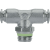 AIGNEP Swivel Branch Tee, 60210-6-1/4, 6mm Tube x 1/4" Male BSPT Thread, Stainless Steel